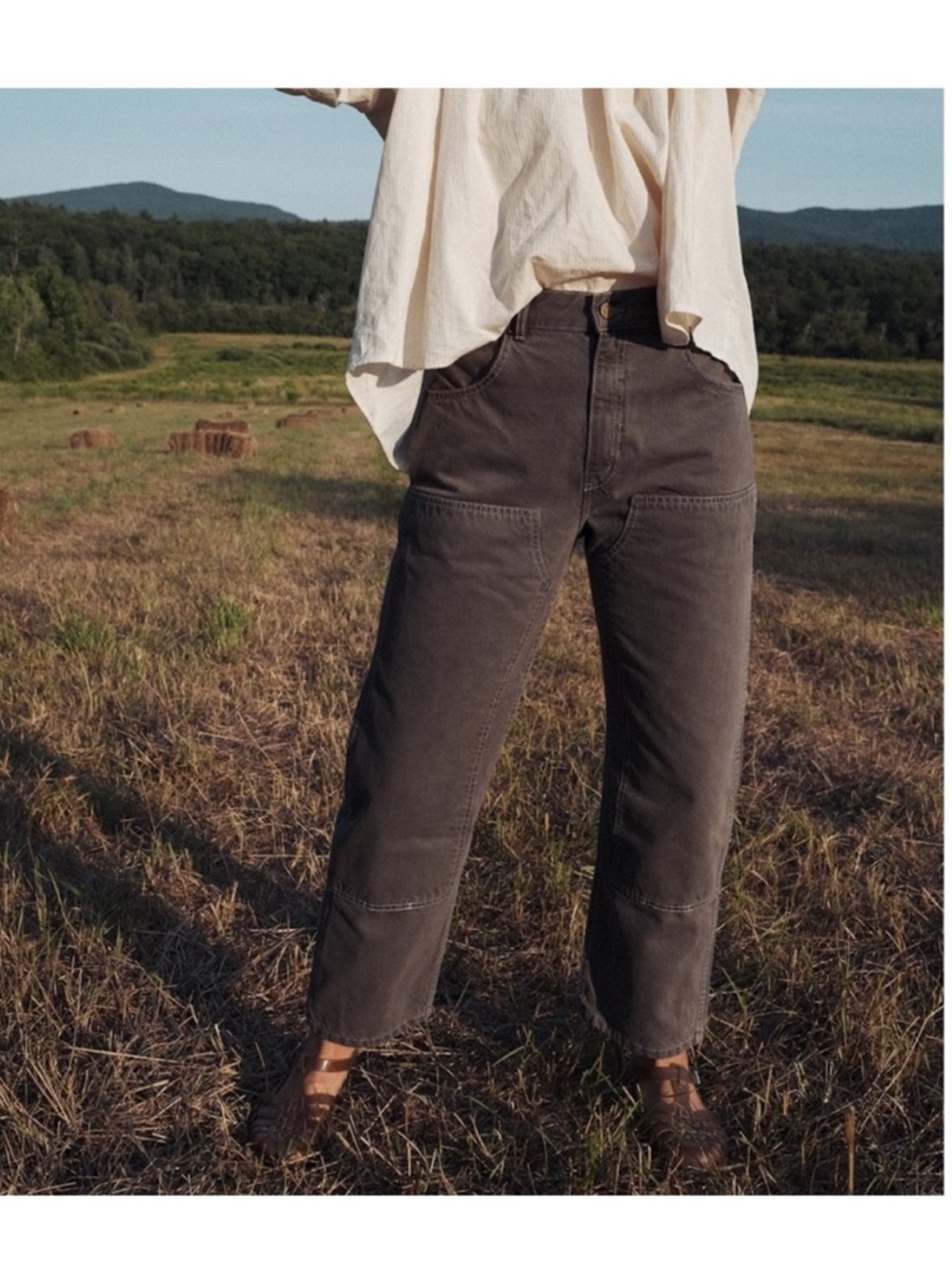 Rudy Jude Straight-Leg Utility Pants in Charcoal